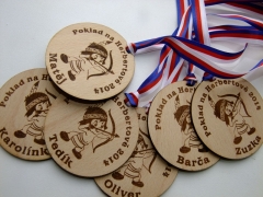 Dřevěné medaile